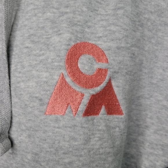 Russell Women's Gray Relaxed Pullover Hoodie Sweatshirt Women's XS Spotify Logo - Picture 3 of 8